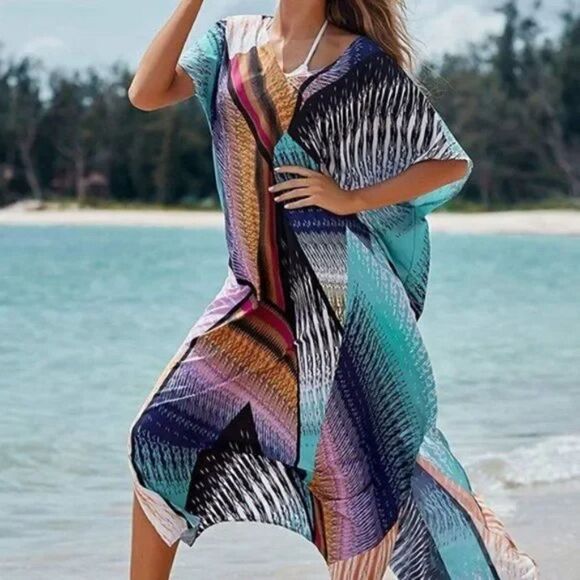 New SWIMSUIT Cover Up for Women Multi Color - Picture 1 of 7